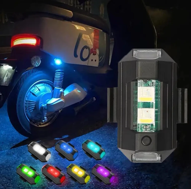 Popular 7 Colors Car Warning Signal Lamp Waterproof Airplane Flashing Lights For Aircraft Uav Night Navigation Lamps