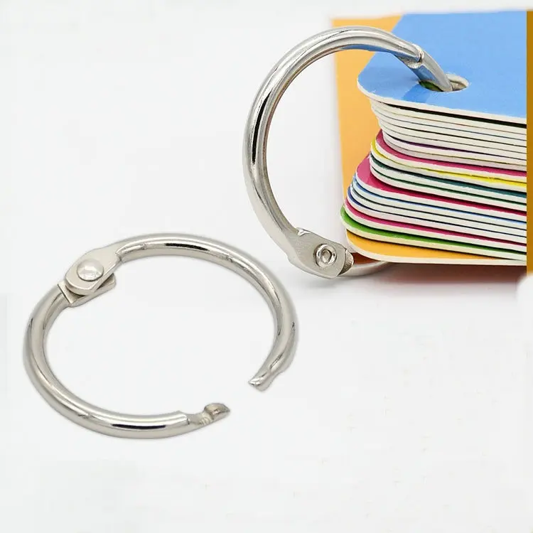 Diy 1 Inch Metal Silver Binding Book Ring Loose Leaf Binder Rings Metal Book Rings For Index Card