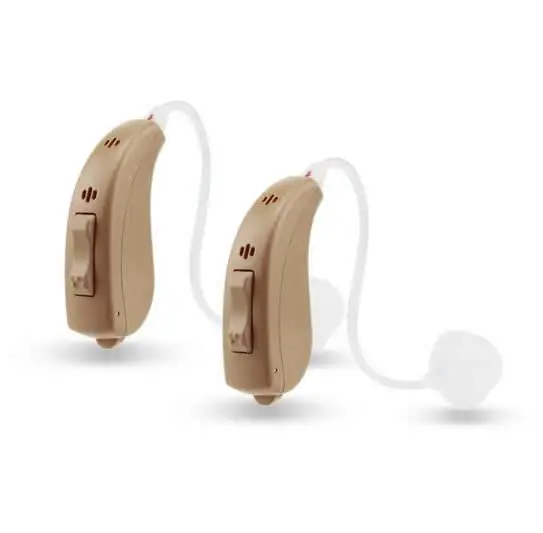 Blue tooth Hearing Aid connect to smartphone Mini OE Hearing Device Digital Personal Sound Ear Amplifier with 4 channels