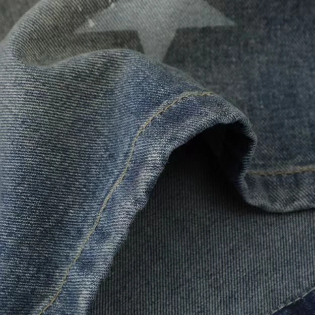 Comfortable Trousers Cool Short Hot Jeans Black New Style Short Denim Short for Man Canvas Fabric Digital Printing Hip Hop