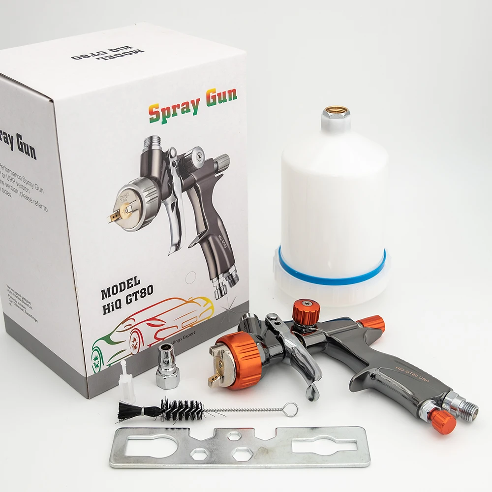 High Quality LVLP Spray Gun For Cars GT80 1.3/1.6/2.0mm Nozzle
