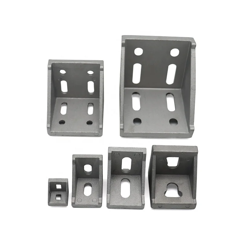 2020 3030 4040 4080 Aluminium Extrusion Profile Frame angle corner fitting 4040 aluminum bracket connector
