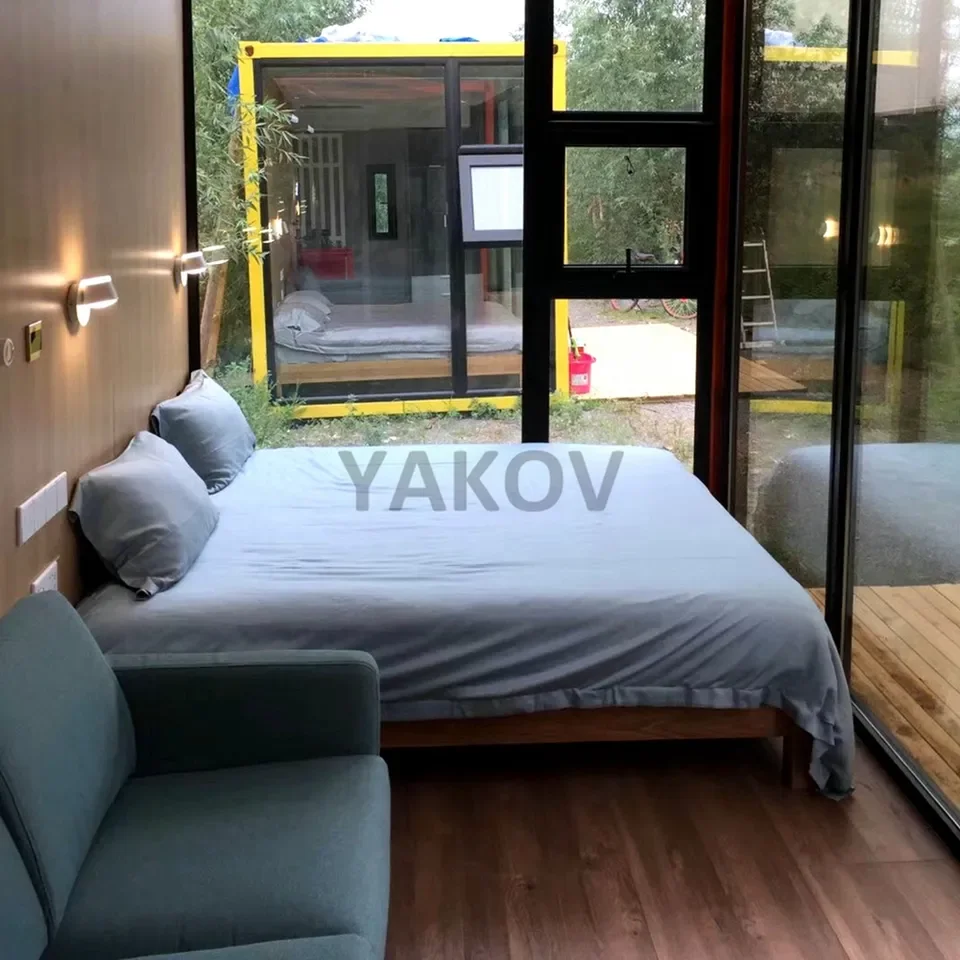 Wholesale Ready To Ship Container Homes 40Ft Luxury House Prefabricated 4 Rooms Shipping Container Homes 40 Ft Luxury