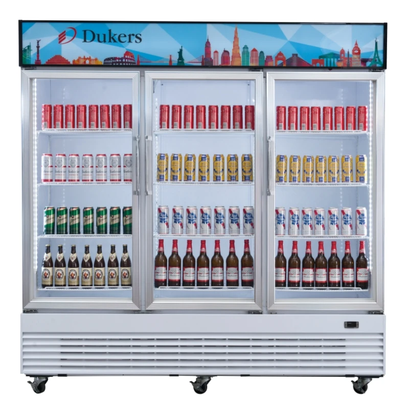 Large Volume Commercial 3 glass doors soft drink cooler supermarket beverage display fridge chiller refrigerator showcase