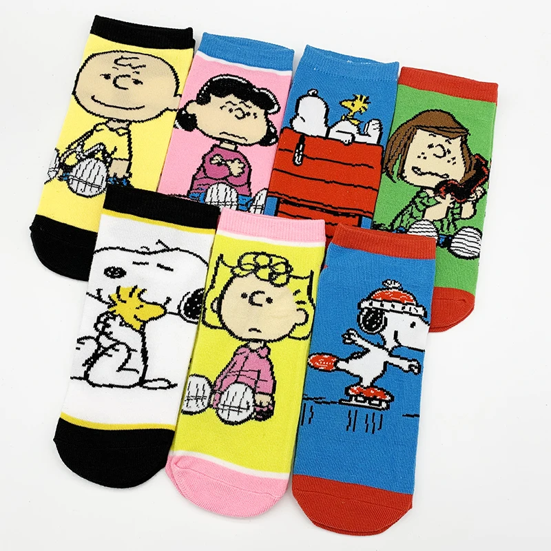 Мужские и женские повседневные Мультяшные хлопковые забавные носки RTS