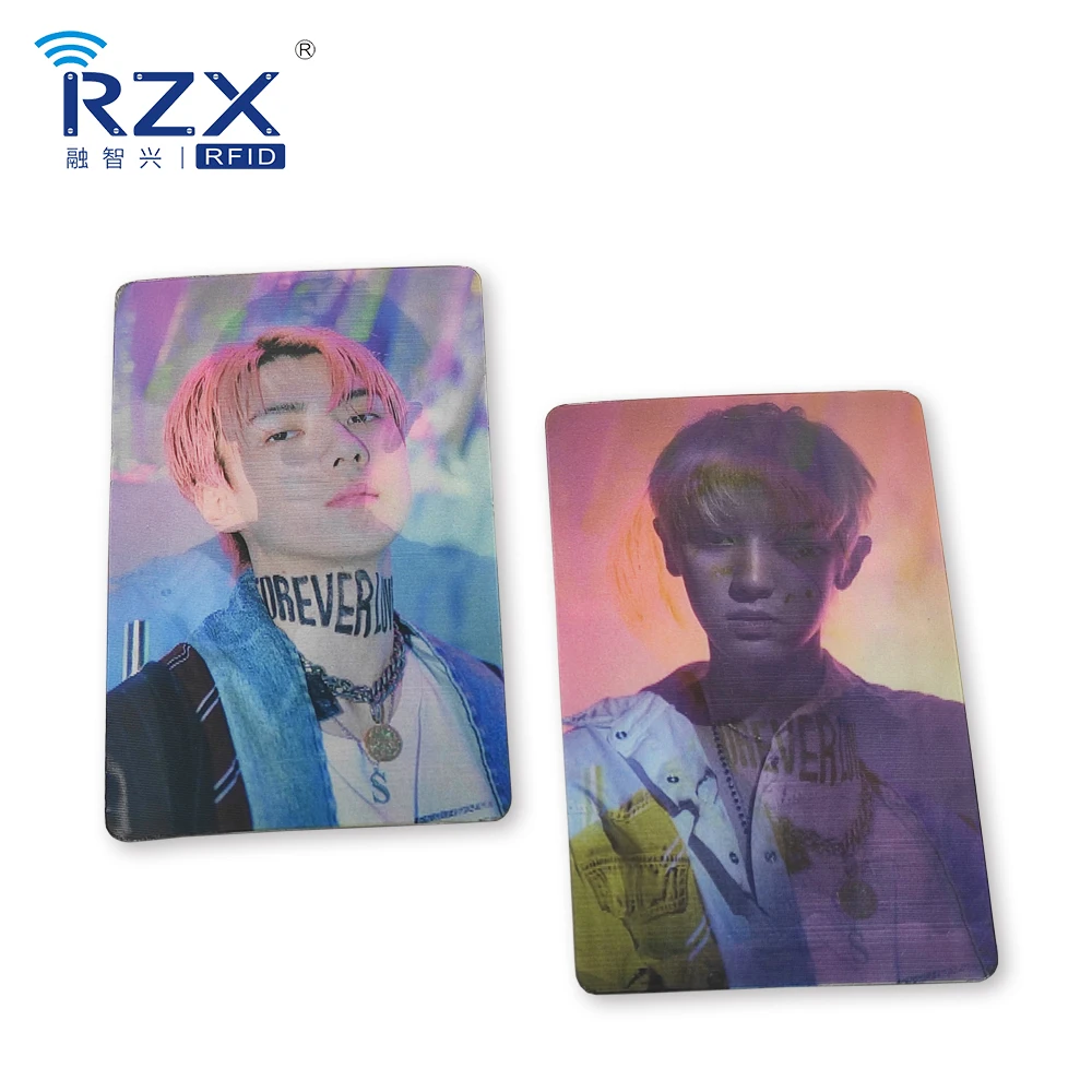 Customized 3D Plastic Card PET Business Card Flip Effect 3D Card