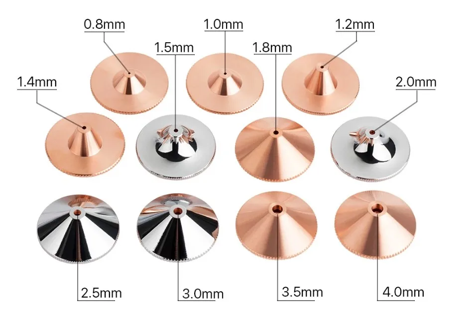 D28/D32 Single Layer/double Layer  Laser Nozzles for Precitec  Raytools CNC Fiber Laser Head Laser Cutting Nozzle