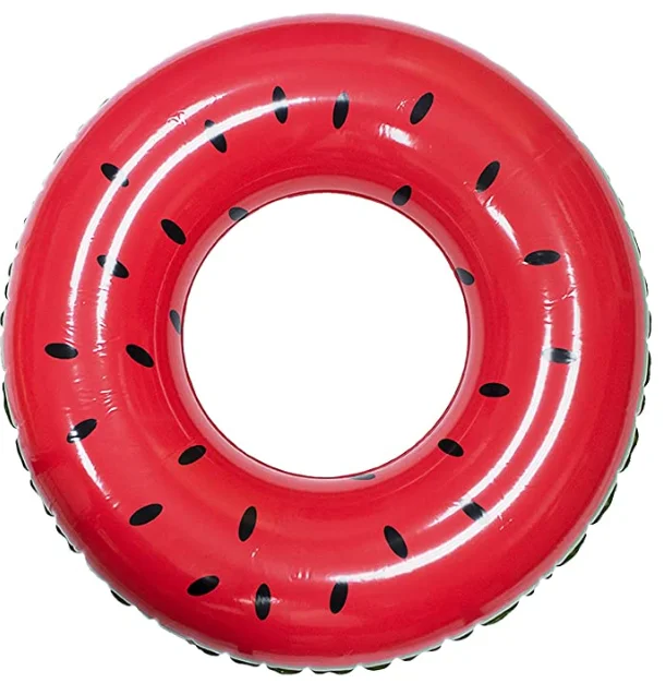 Summer Hot Sale Swimming Ring Tube PVC Colorful Inflatable Swim Ring For Pool Game
