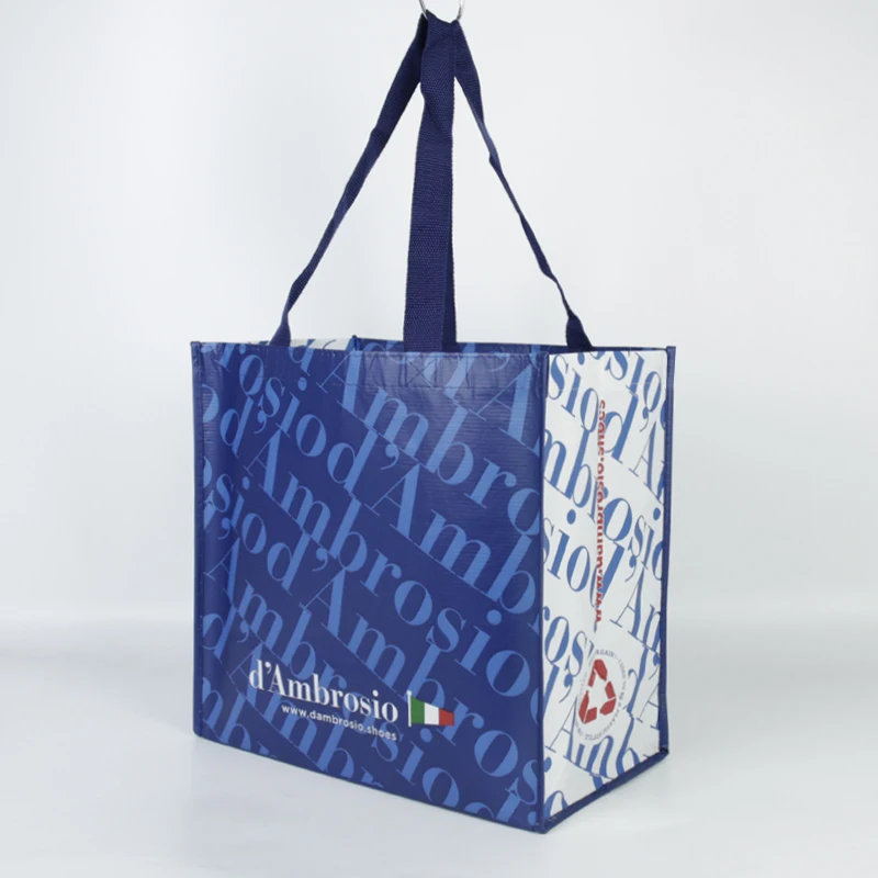 Wholesale Custom Logo Reusable Promotional Non Woven RPET Tote Shopping Bag