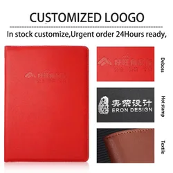 High quality Personalized design A4 size Pu leather business portfolio binder folder