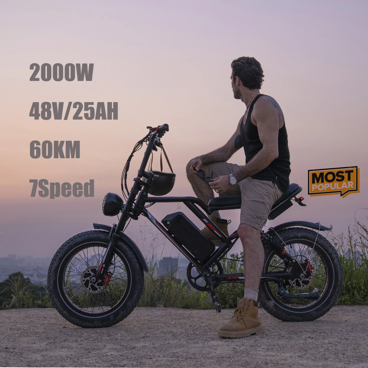 Warehouse USA 2000W watt dual motor electric bike 25AH battery two wheel drive electric bike  dual motor E Bike