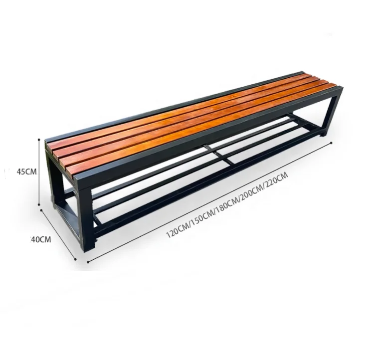 Best-selling modern gym bathroom Metal bench patio outdoor garden bench
