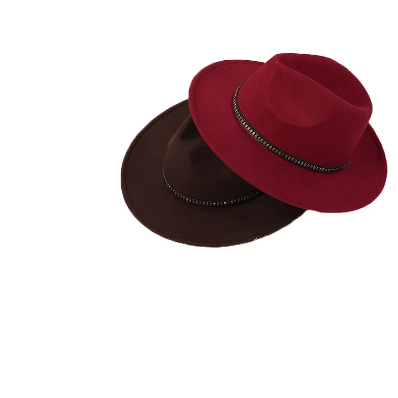 Promotional Church party top Hats fashion Felted cap fedora hats