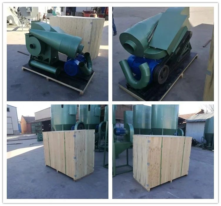 24 Blades Grass And Straw Grinder Animal Feed Crusher Machine Corn Rice Husk Maize Corn Grinding