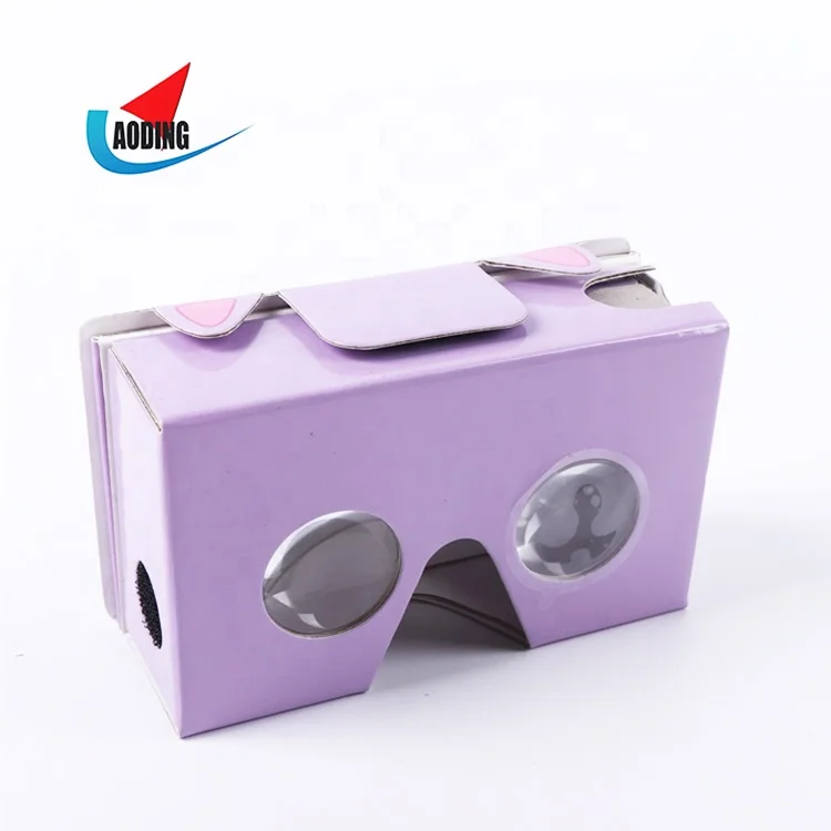 Горячая Распродажа 37 мм акриловые линзы Google Cardboard 2 0 6 5 дюйма бумажные видео очки VR 3D все в одном коробка виртуальной реальности