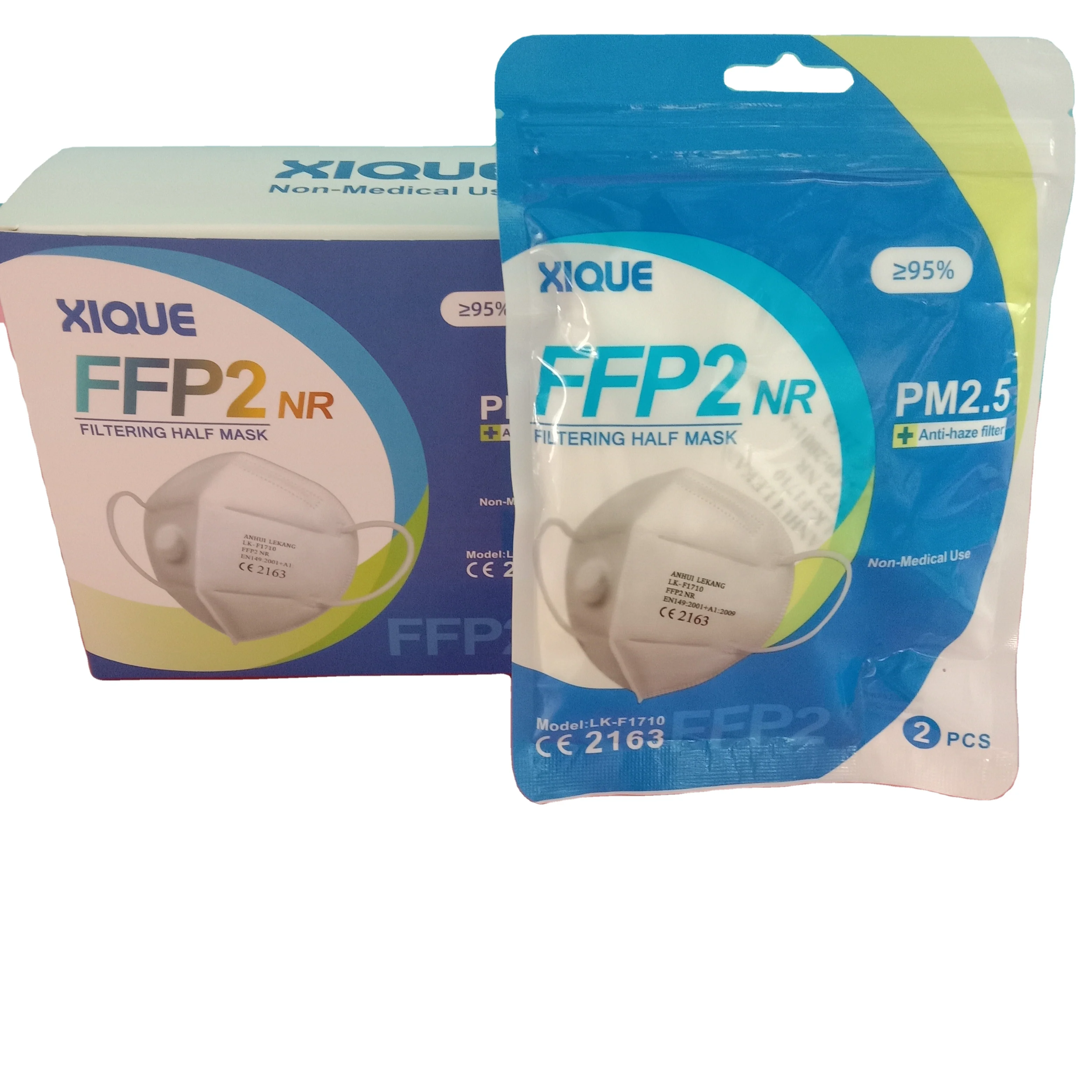 FFP2 NR Filtering Half Mask Black Color Dust Mask with breathing valve ponds pure detox anti pollution