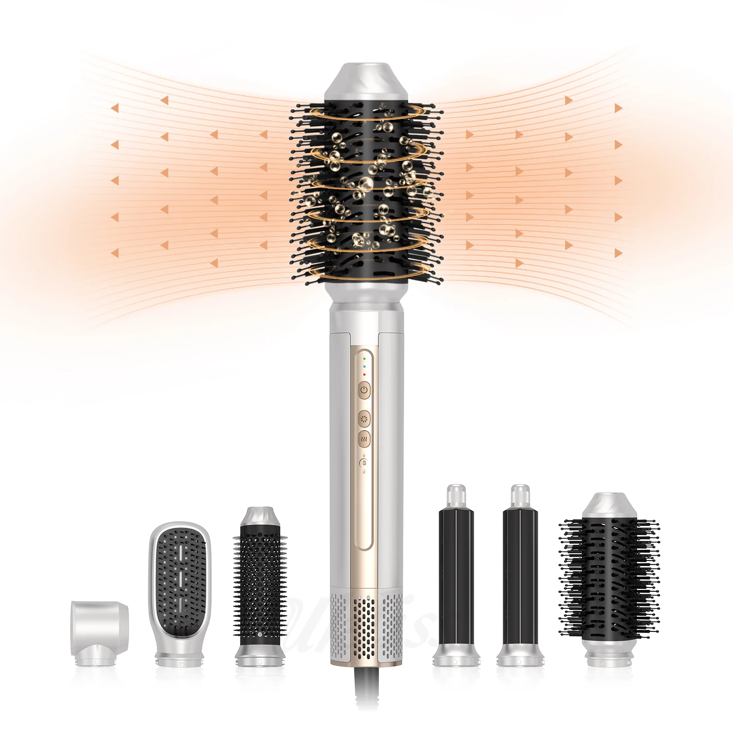 6 in 1 Wrap Curler Styler BLDC High Speed Hot Air Brush Rotating Hair Blow Dryer Comb