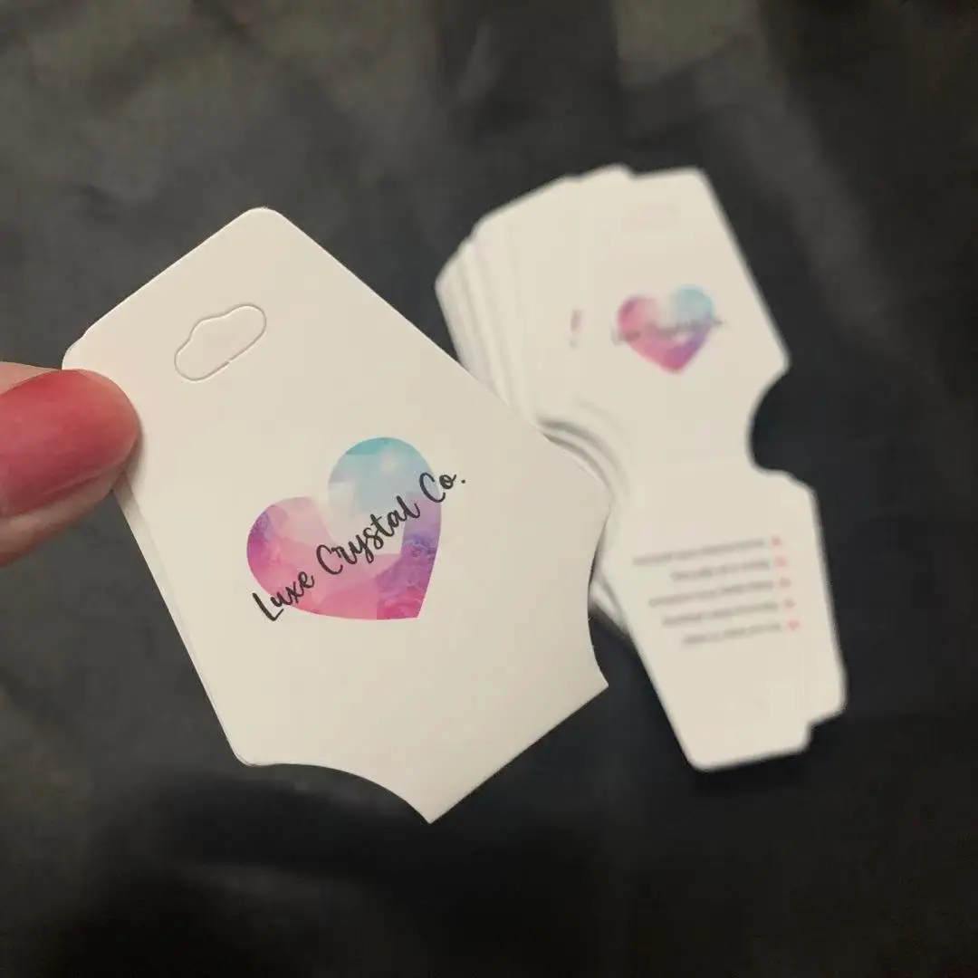 Custom Shape Printing Label Hang Tags For Clothing