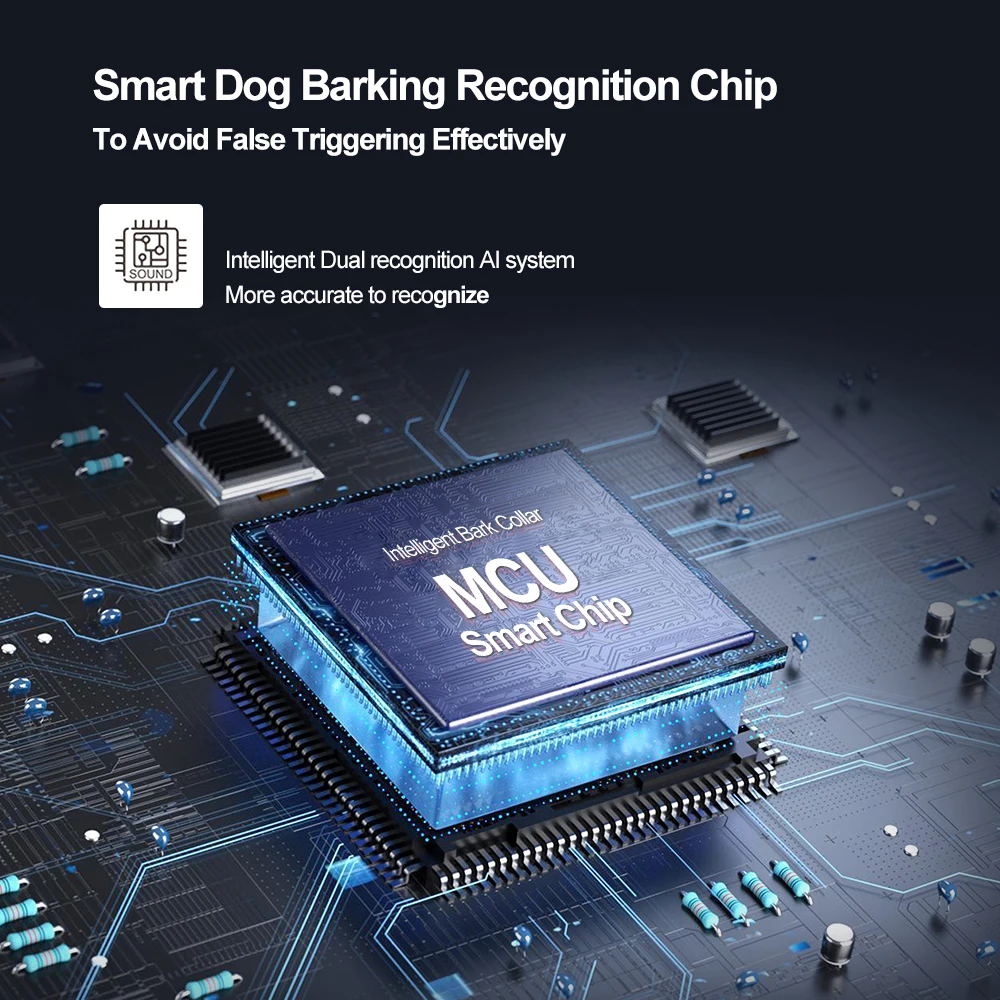 Private Label Automatic/Fixed No Bark Collar Dog Barking Device Shock Dog Collar Barking Deterrents