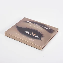 Free Shipping Sample Custom Design Empty cosmetic Packaging Box Eye Shadow Palette Private Label Box