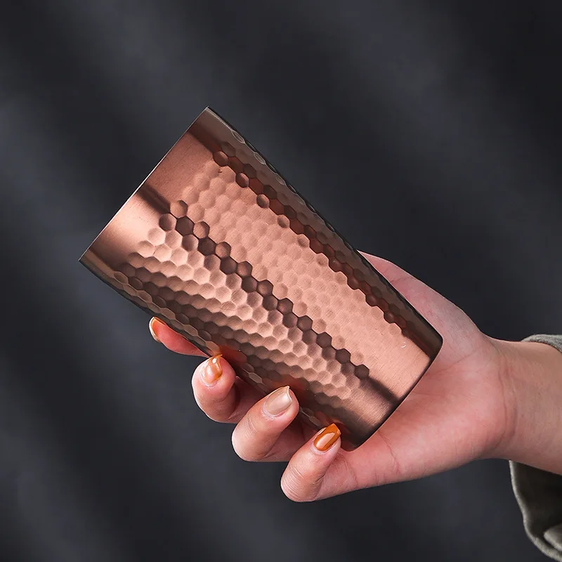 New fashion 350ml 500ml stainless steel insulated beer tumbler drinking cup double wall reusable copper mule mug