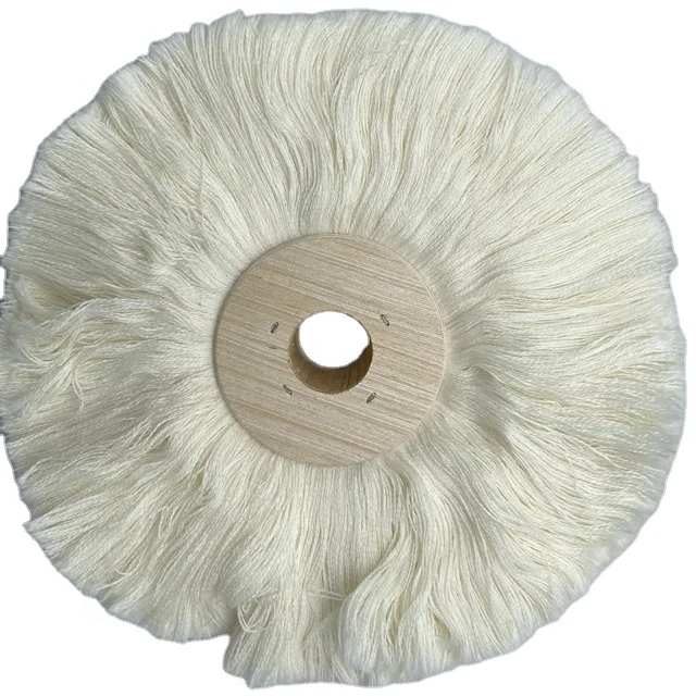 Polishing Brush Wheel Rotary Wool  Buff used in shoe and leather factory and industry as the round wool and cotton round brush