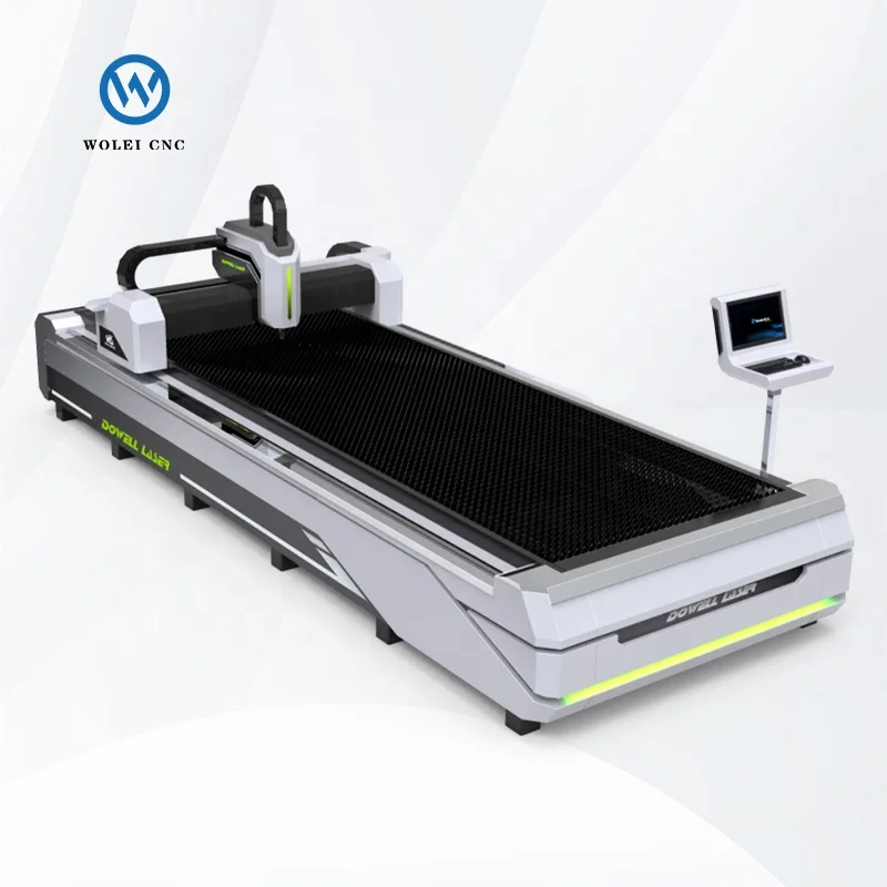 1.5kw Ultra Large platform fiber laser cutting machine cut metal plates automatic Open Type 3mm 5mm 20mm cutter panels for sale