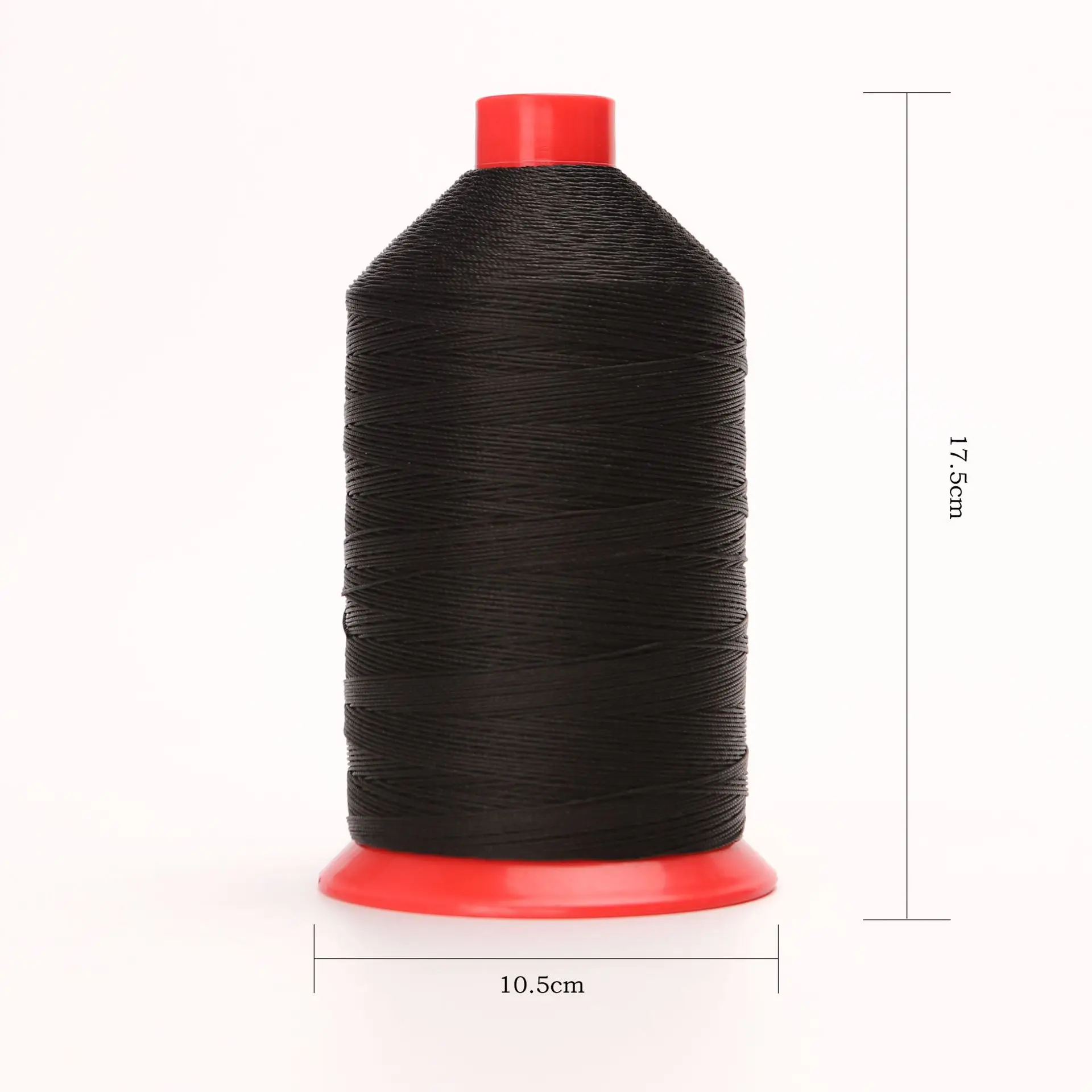 Wholesale factory price high tenacity 840D/3 black nylon bondy sewing thread for sewing leather and sofa