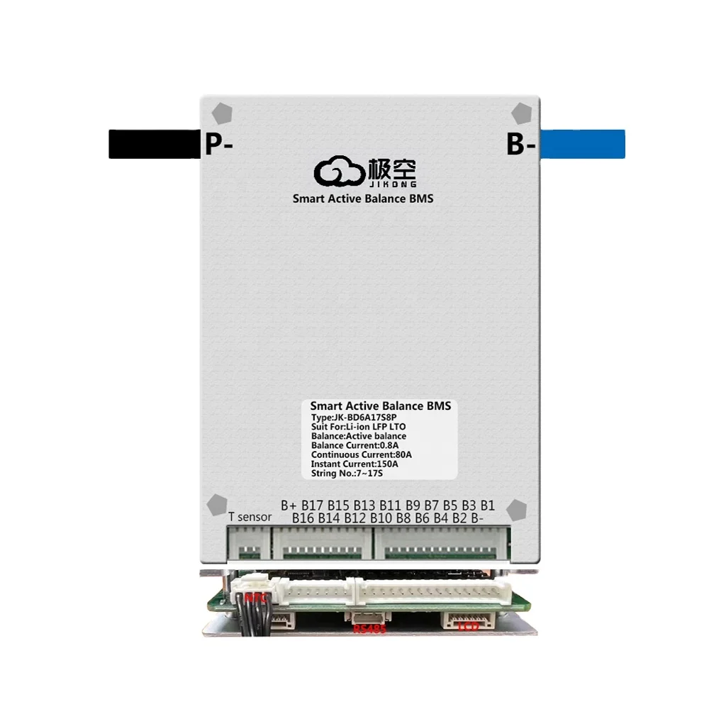 JKBMS smart bms lifepo4 B2A8S20P 4S~8S home use solar hybrid inverter battery pack bms JK BMS 200A 350A  for lithium ion battery