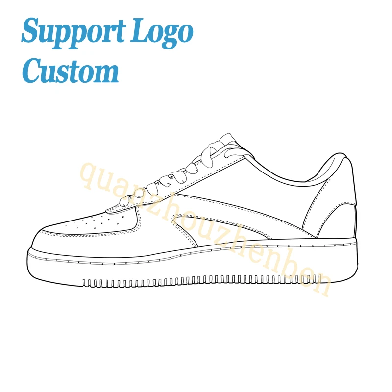 High Quality Thick Sole Force Sport Shoes Wholesale Air Breathable Top Men Sneakers Casual Shoe Chaussure Homme