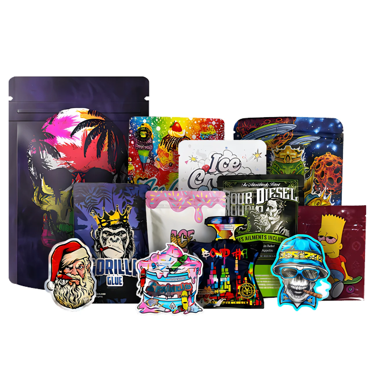 Новая упаковка для печенья с алюминиевой фольгой 1 г 3 5