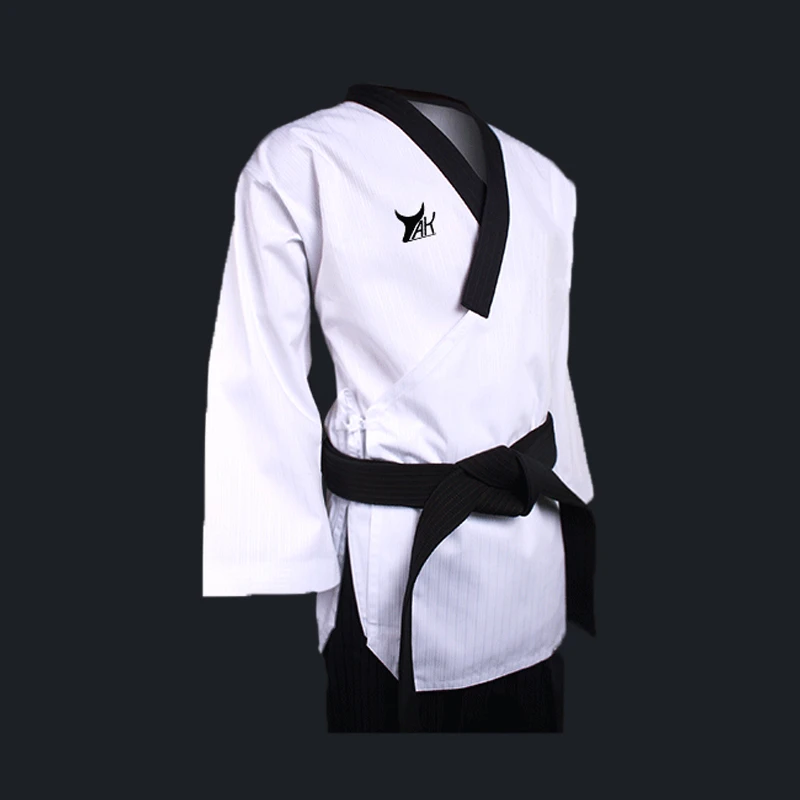 Martial arts taekwondo dobok tkd fabric polyester cotton material poomsae taekwondo uniform