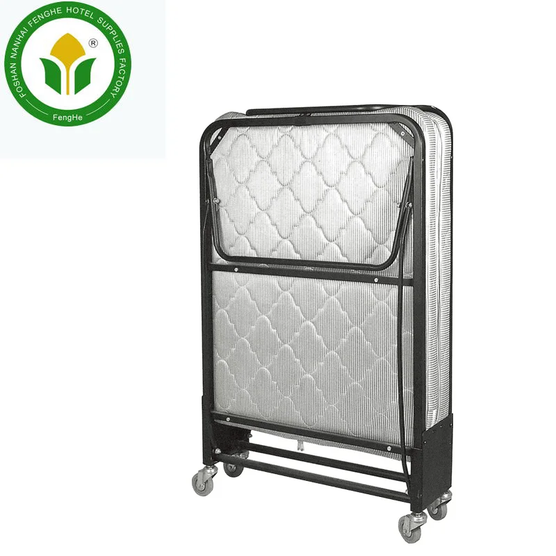 Hotel guest room folding extra bed rollaway bed with mattress