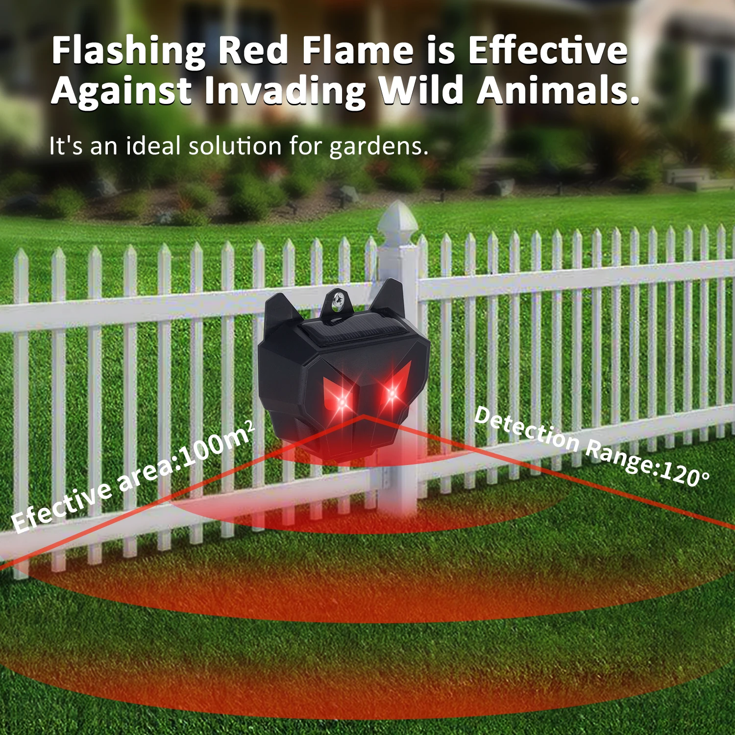 X-PEST AR17S 4 упаковки новый отпугиватель глаз животных на солнечной батарее Два мигающих красных света дикие свиньи/лисы животные