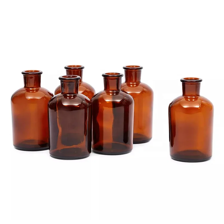 60ml 125ml 250ml 500ml amber Bottle glass diffuser bottle wholesale Container reed diffuser glass bottle with cork glass cap