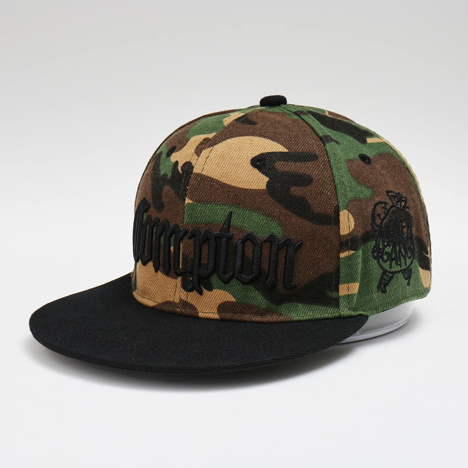 2024 New Hot Sale 100% Cotton 6 Panel Unisex Gorras Sports Camouflage Sublimation Printing Flat Brimmed Cap with Customized Logo