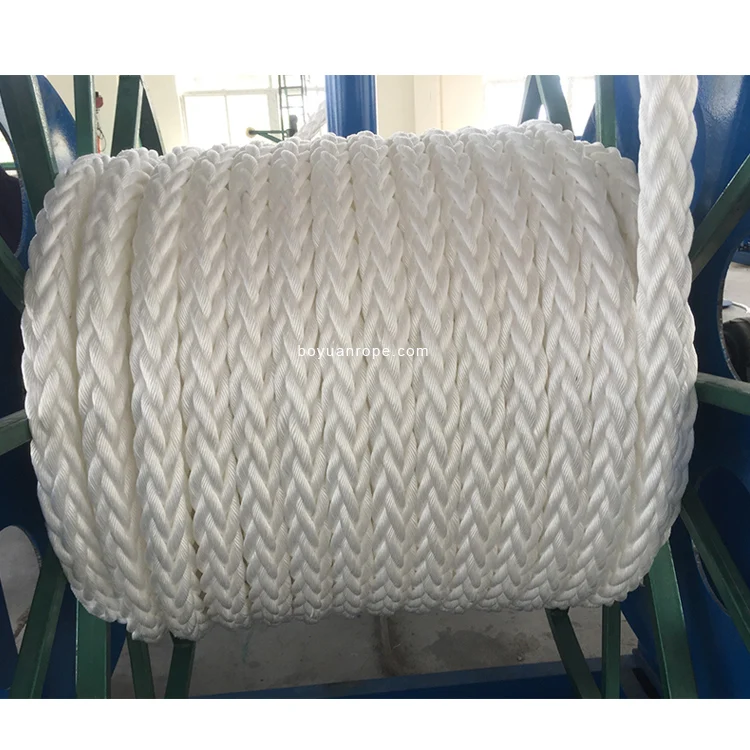 High Strength Rope PP Competitive Price Braided Danline Polypropylene Rope 50mm 200mm Braided PP Ropes Marine Dock Line packing
