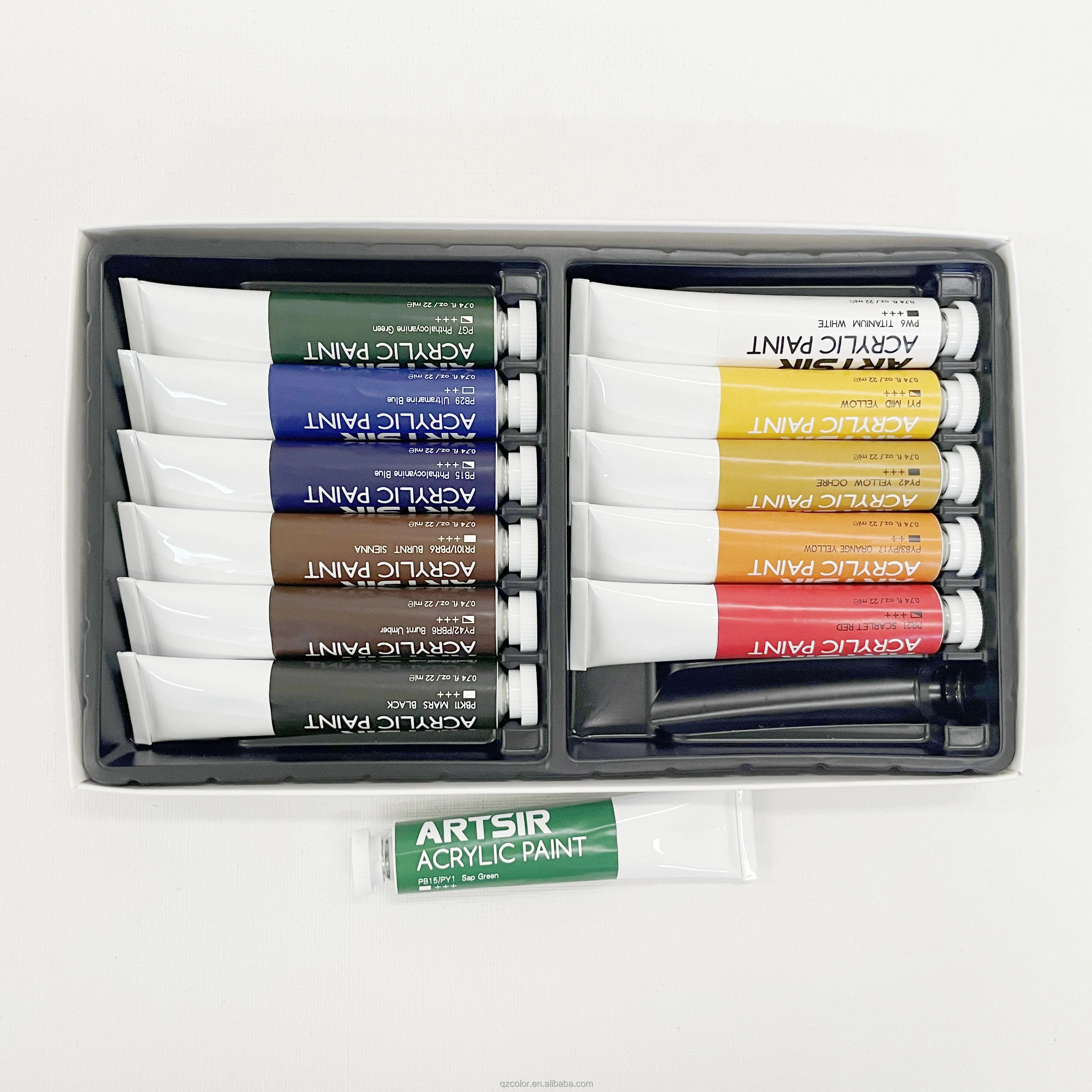 Popular Acrylic Paint Set Waterproof 12 Colors For Artist DIY Hand Painting Graffiti on Stones Wall Canvas