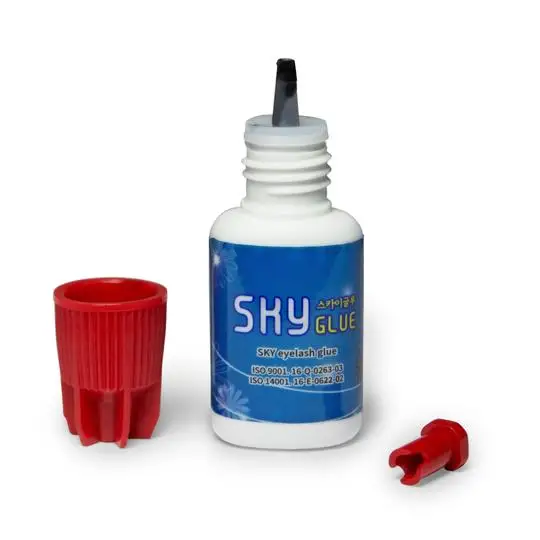 Professional Korean Select Eyelash Extension Glue Sky S+ One Second Super Fast Dry Red Cap Sky Glue