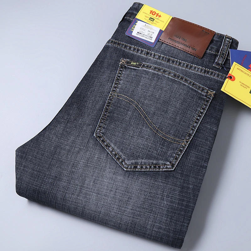 2023 spring and summer wholesale fashion blue trousers stylish baggy boyfriend denim men jeans pant