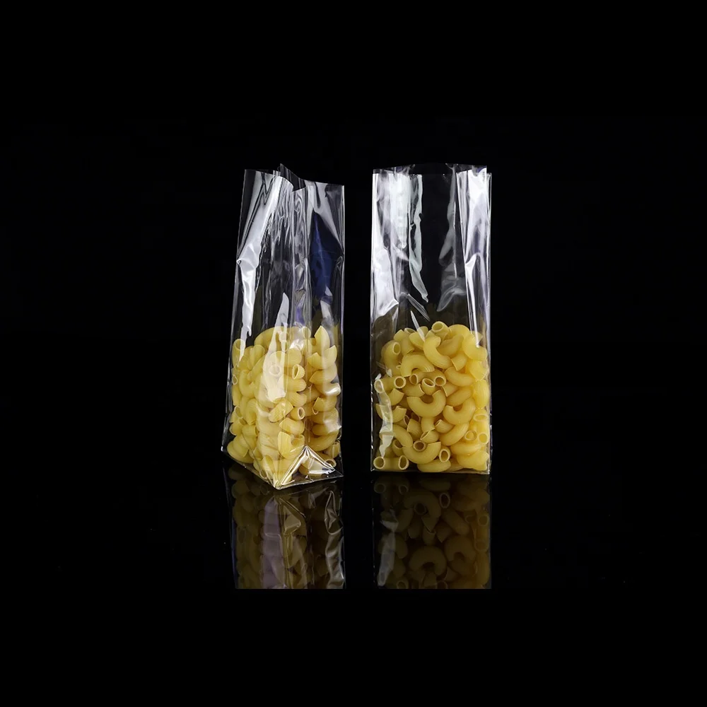 Clear Opp Plastic Cello Gift Bag Block Bottom Bag Supplier