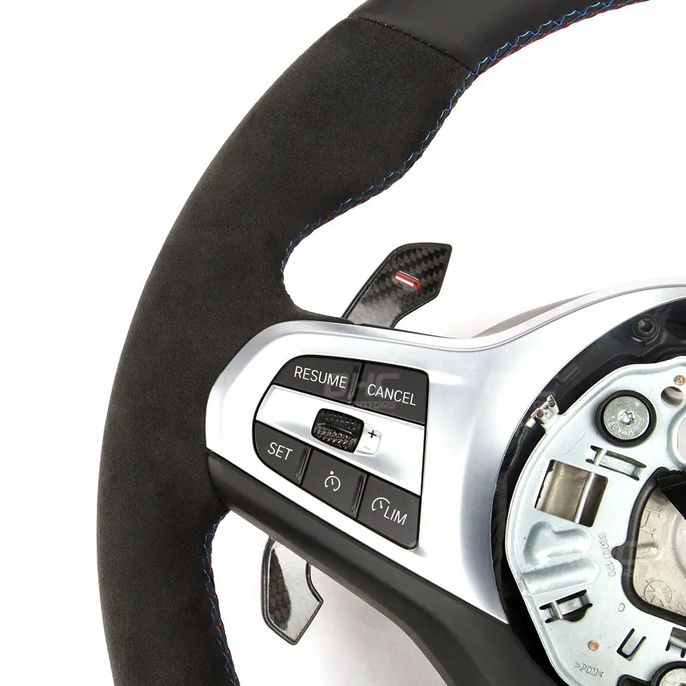 M Performance Leather Steering Wheel Fit For BMW F30 F32 F10 F20  E46 E60 E90 M3 M5 M7 LED Carbon Fiber Steering Wheel