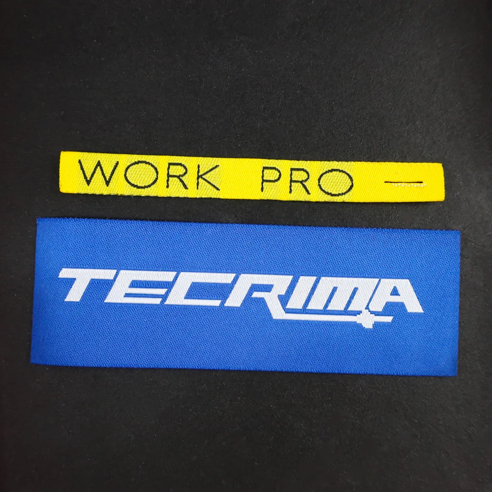 Custom Clothing Tags Garment Label For Your Brand Customized Made Woven Labels Fabric Tag For Bag Shoe