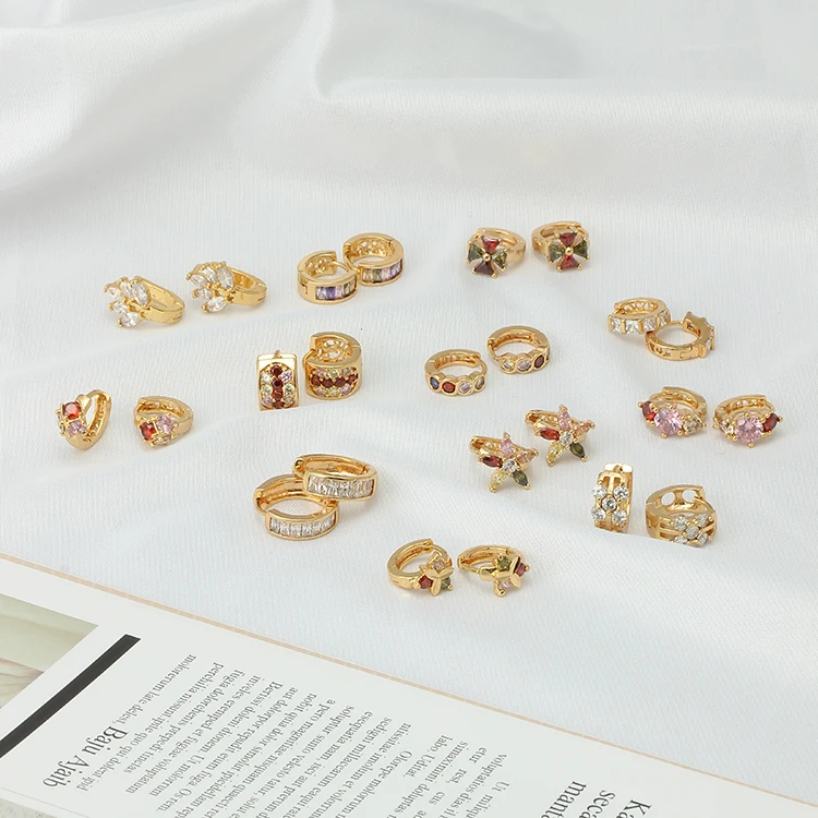 
Fashion Accessories Zircon Earrings, Ladies Ear Ring Cute Trending Gold Earring Jewelry, earrings for women 