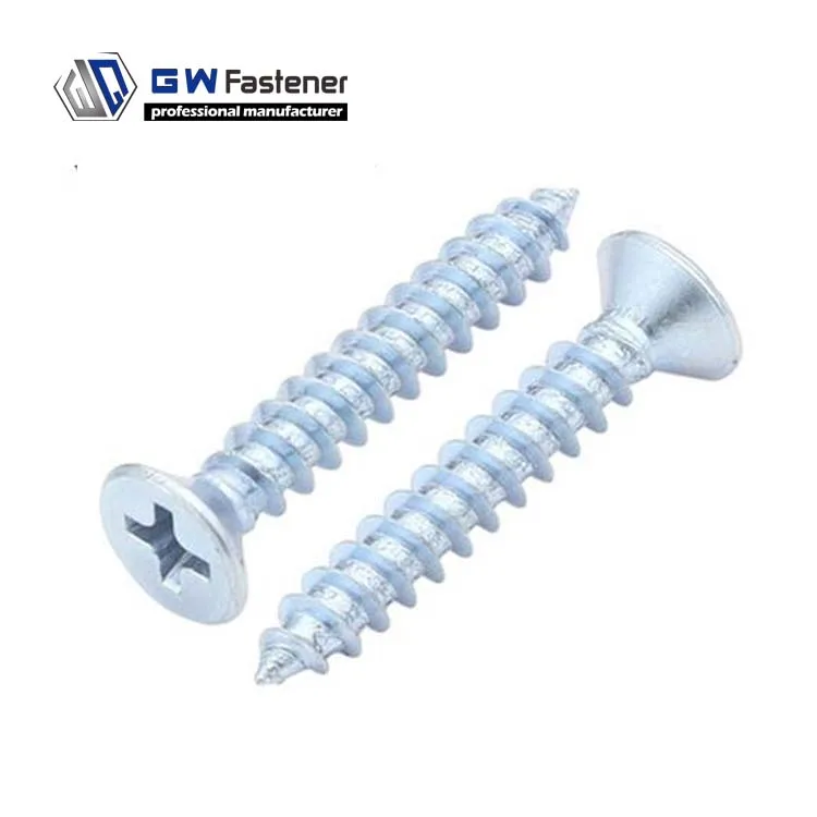 6 г 8 г 10 г 12 г винты из цинка и листового металла плоские самонарезающие винты цинковые крестообразные винты с потайной головкой