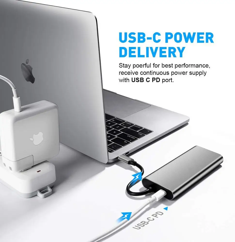  11 в 1 адаптер с 4K HD-MI VGA RJ45 PD для Macbook получил paents Европе США и Китай (материк)