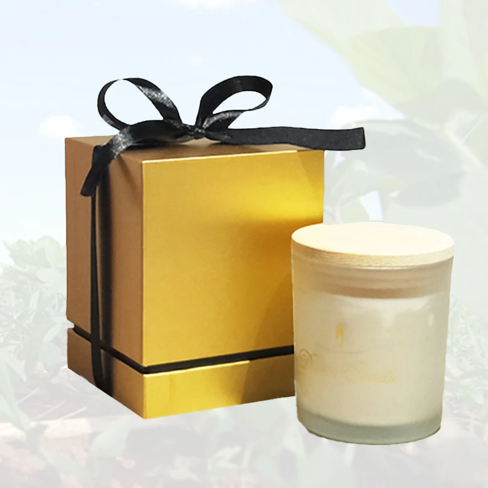 Custom Gold Foil Rigid Logo Black Luxury Candle Jewelry Perfume Bottle Essential Oil Packaging Box Gift Box with Inner Tray