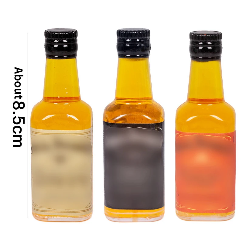 Dollhouse Miniature Accessories Mini Wine Bottle Simulation Drinks Model Toys For Cake Topper Doll House Decoration