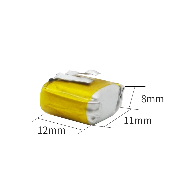Bulk Price Small size Lipo Battery 3.7V 60mAh 801112 Li-Polymer Battery with PCM Protection for Bluetooth headset