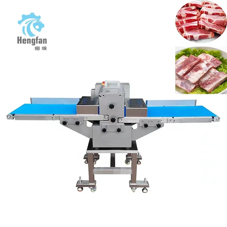 Conveyor Type Fresh Meat Slicer & Dicing Machine Poultry Cutting Equipment
